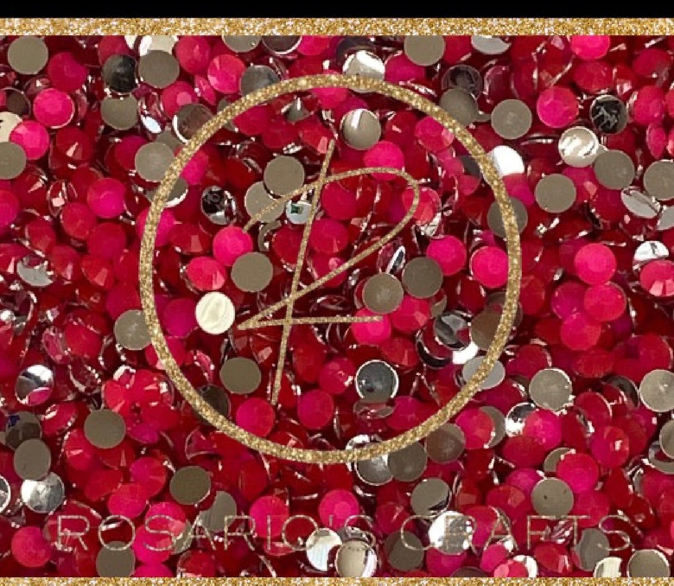 Neon pink sb Resin rhinestones by the size/scoop