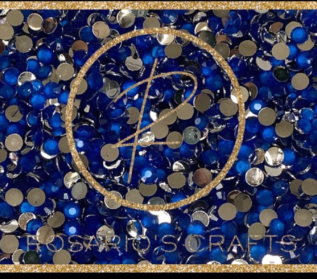 Neon blue Resin rhinestones by the size/scoop