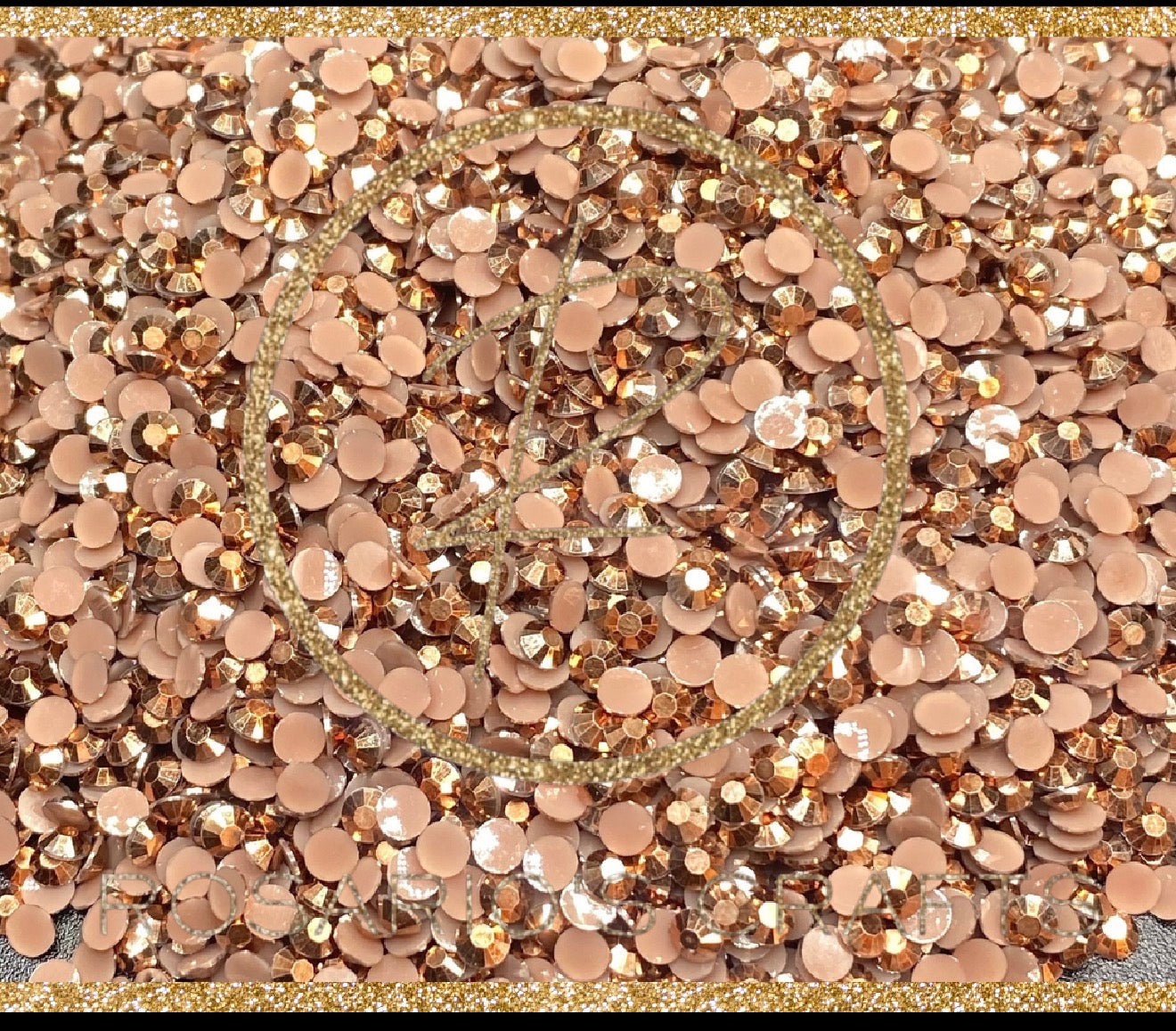 Rose gold ab jelly Resin rhinestones by the size/scoop