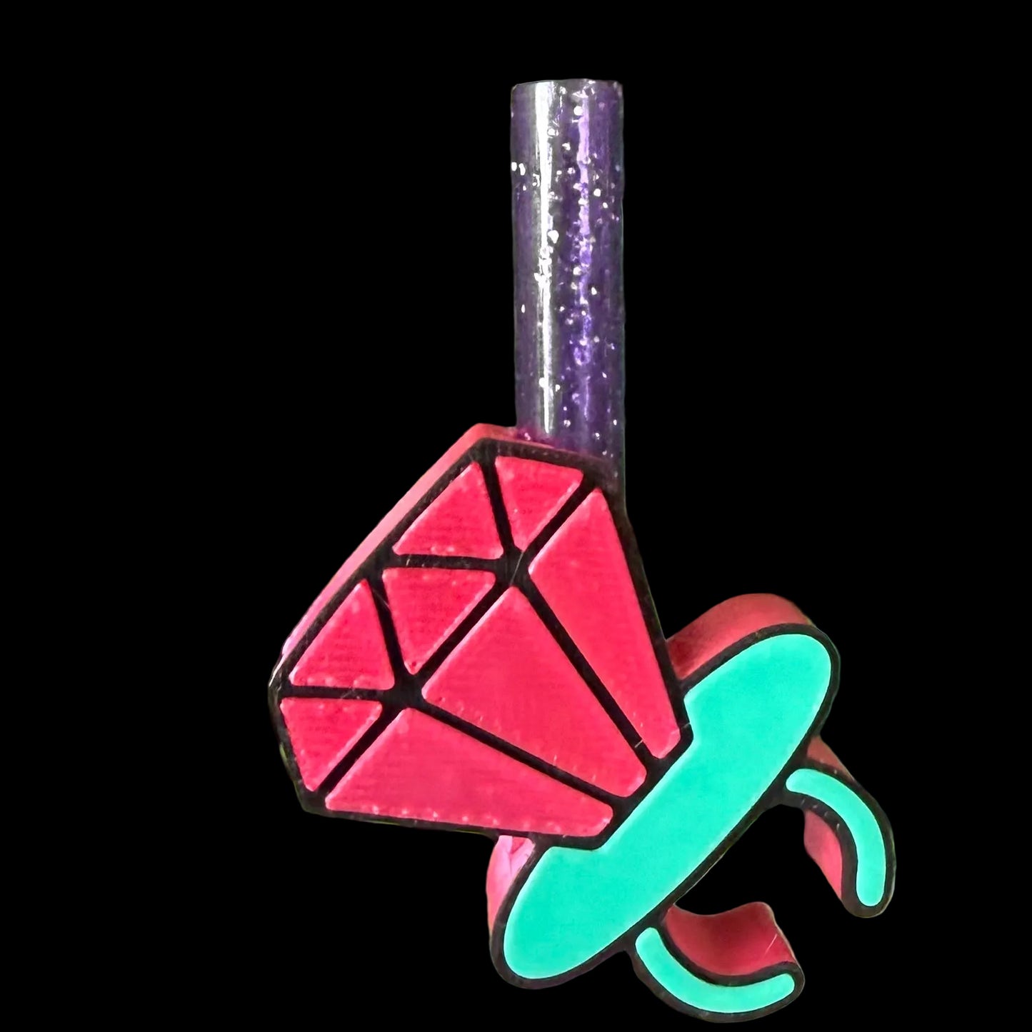 ring candy straw topper