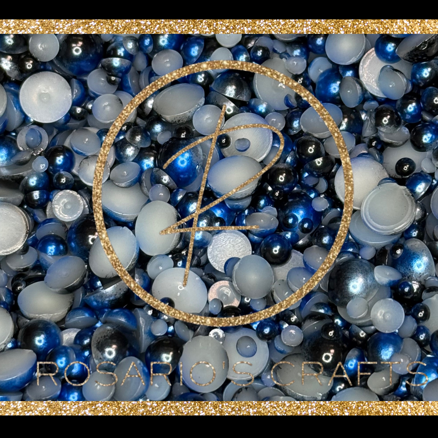 AB and multicolor FLATBACK pearls