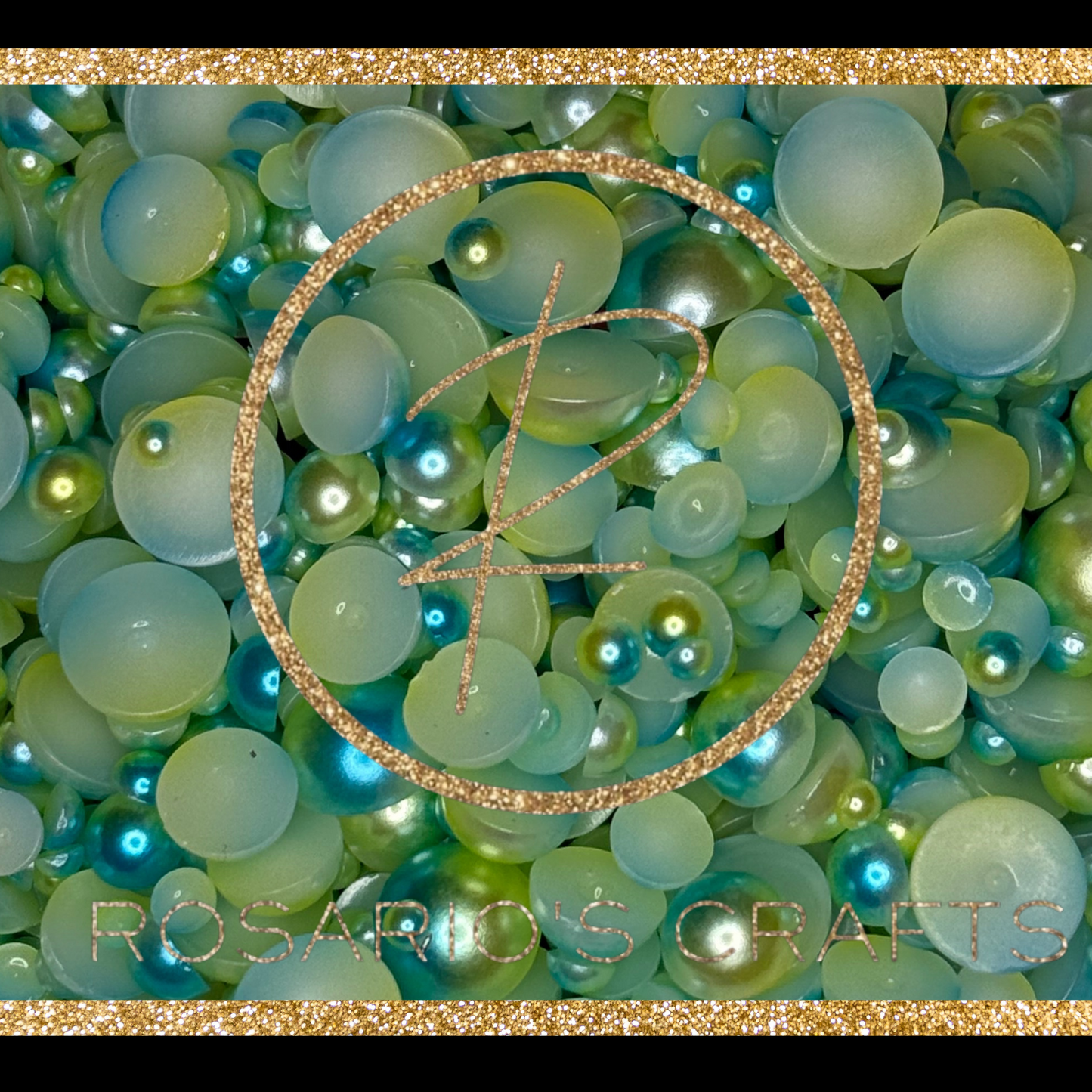 AB and multicolor FLATBACK pearls