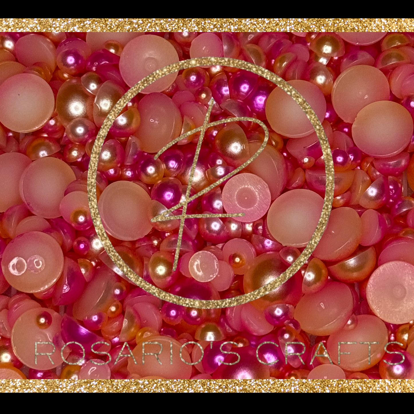 AB and multicolor FLATBACK pearls
