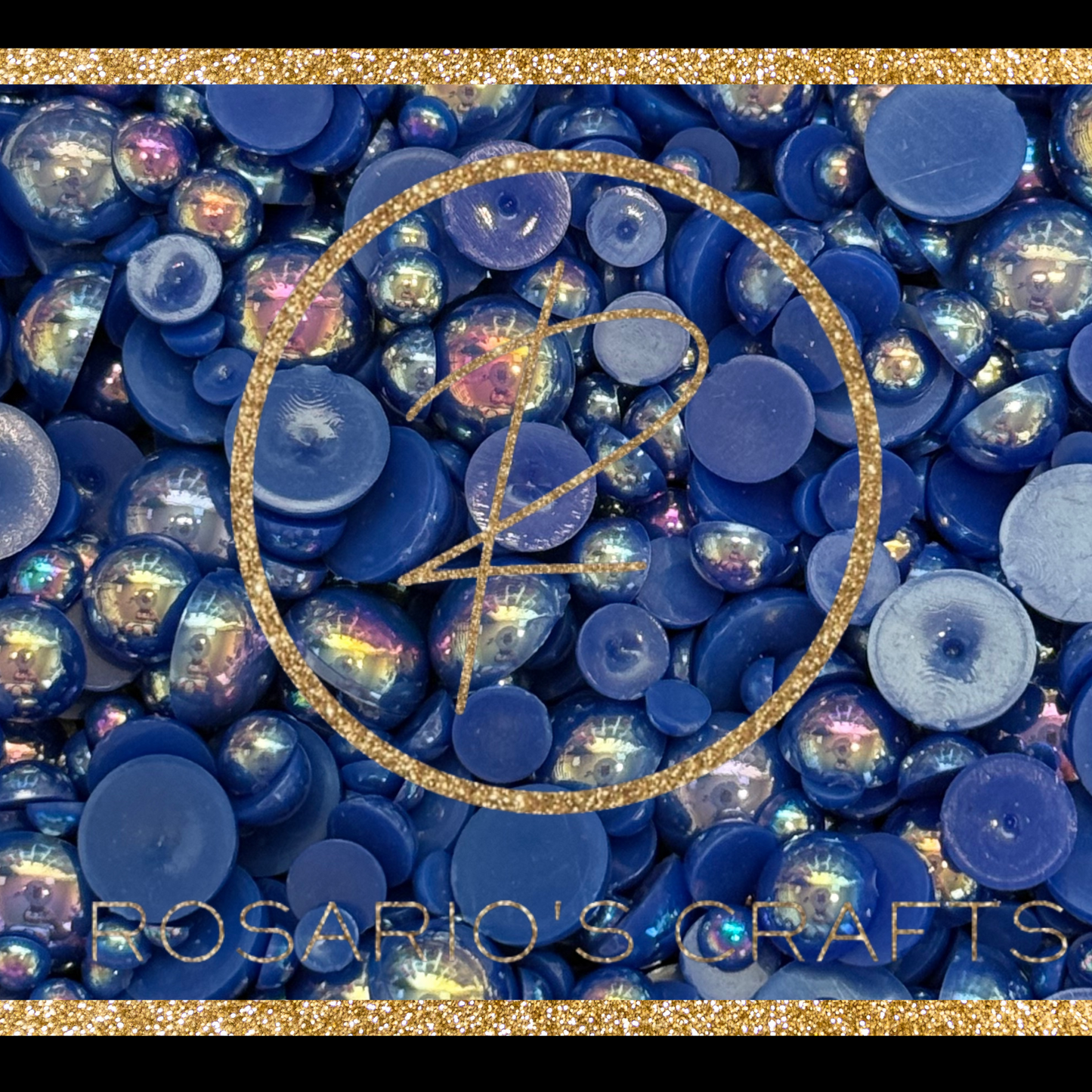 AB and multicolor FLATBACK pearls