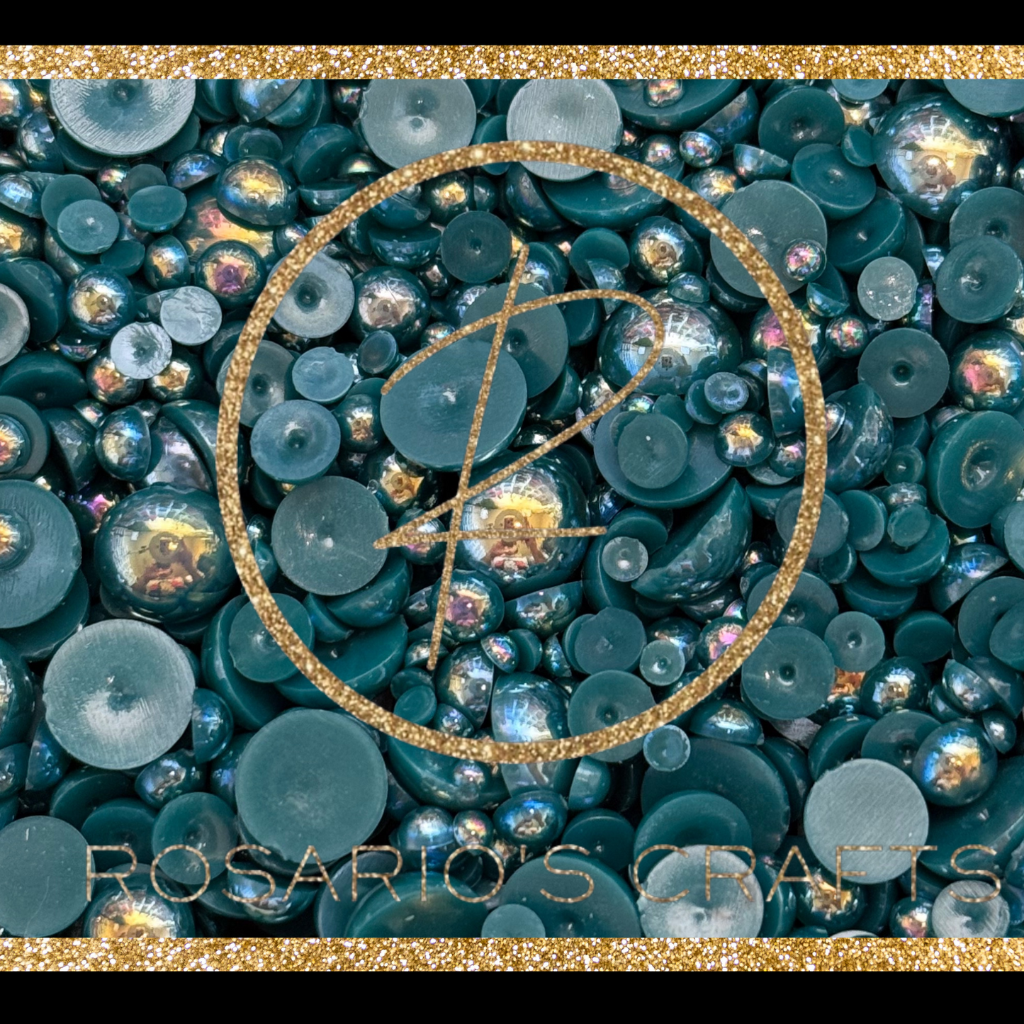 AB and multicolor FLATBACK pearls