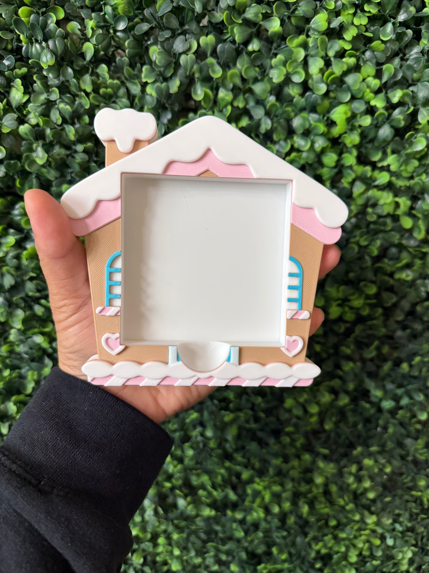 Pink Gingerbread house sticky note pad