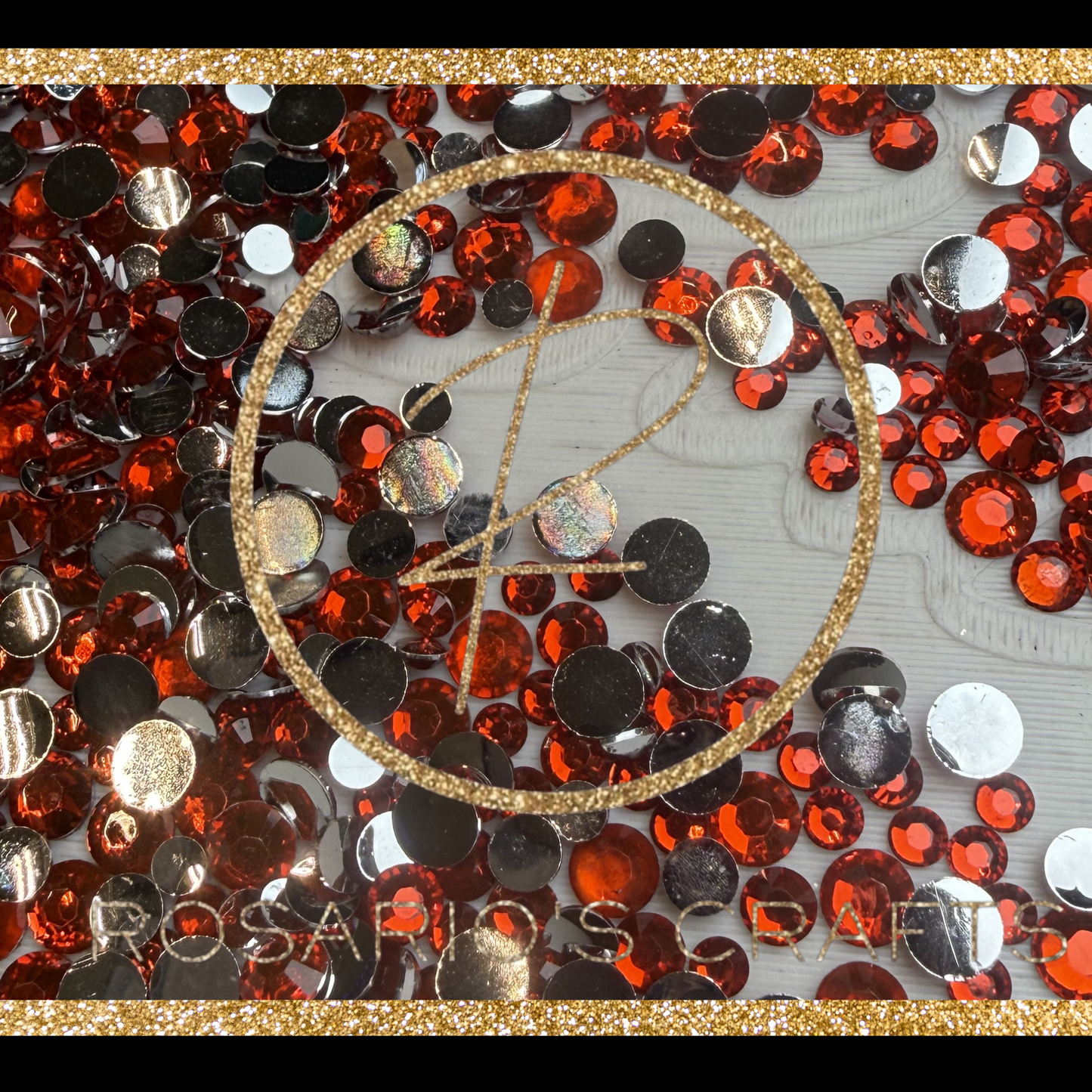Silver back ab rhinestone scoops