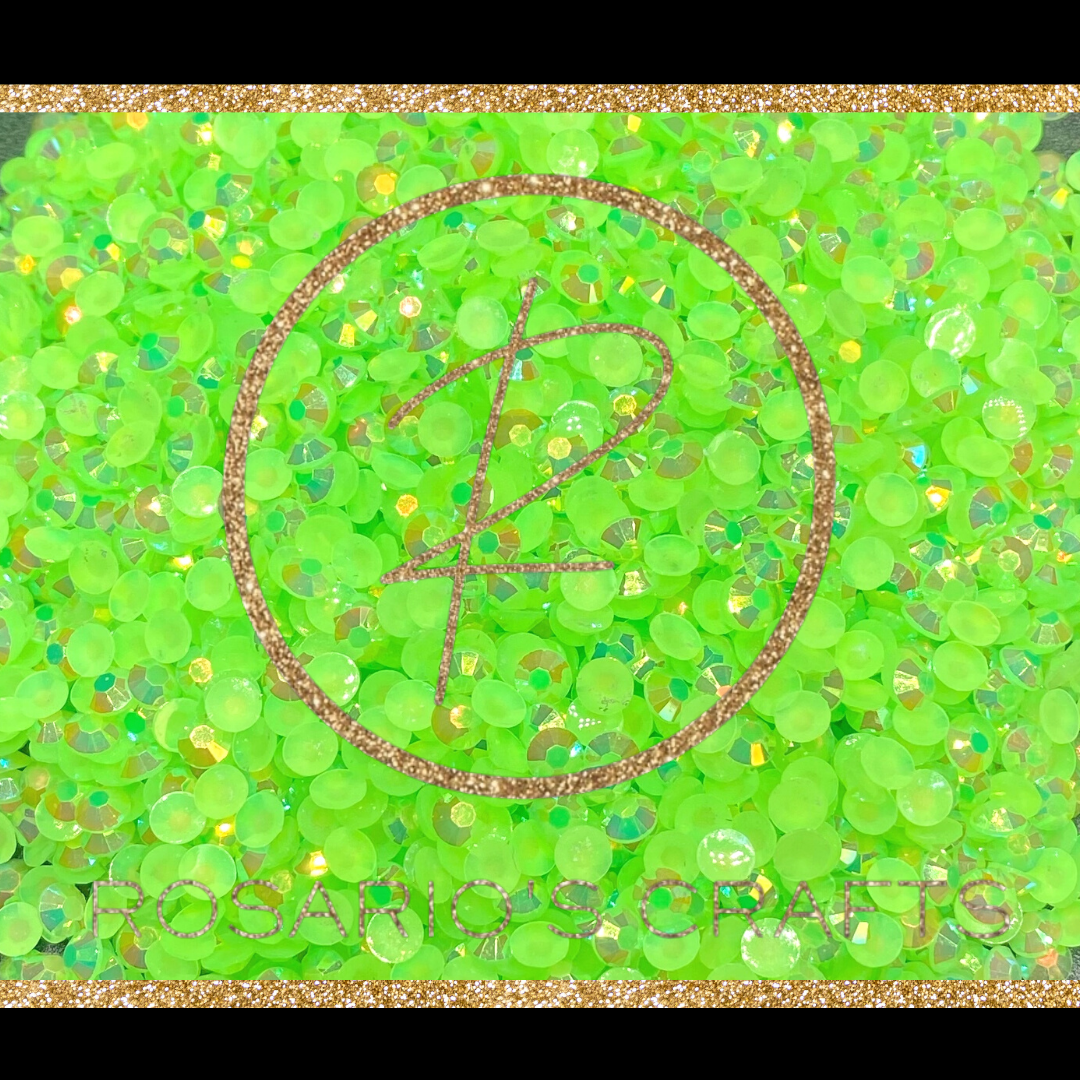 LIGHT PERIODT AB JELLY RESIN FLATBACK RHINESTONES