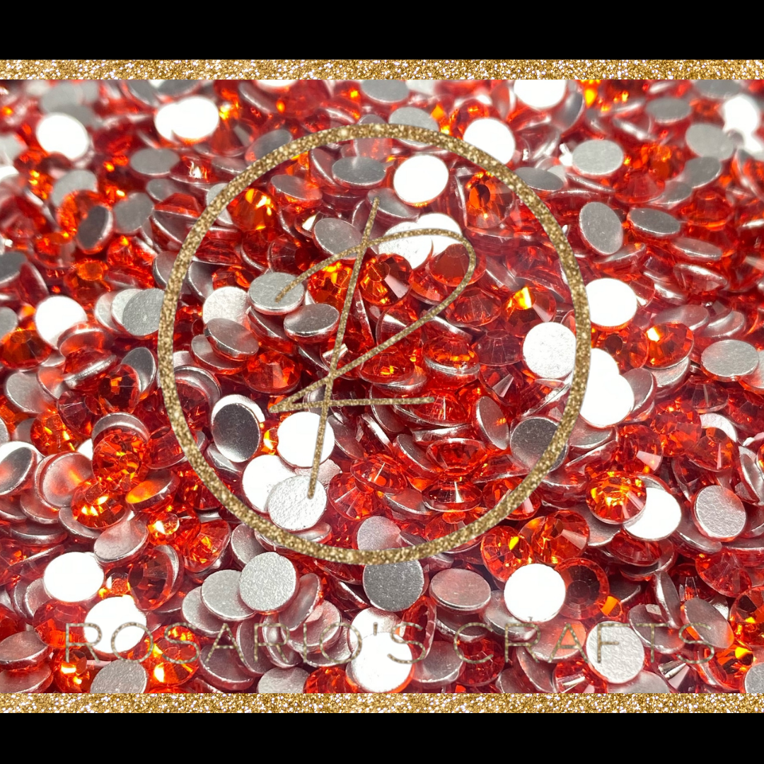 Orange Rhinestones 16SS