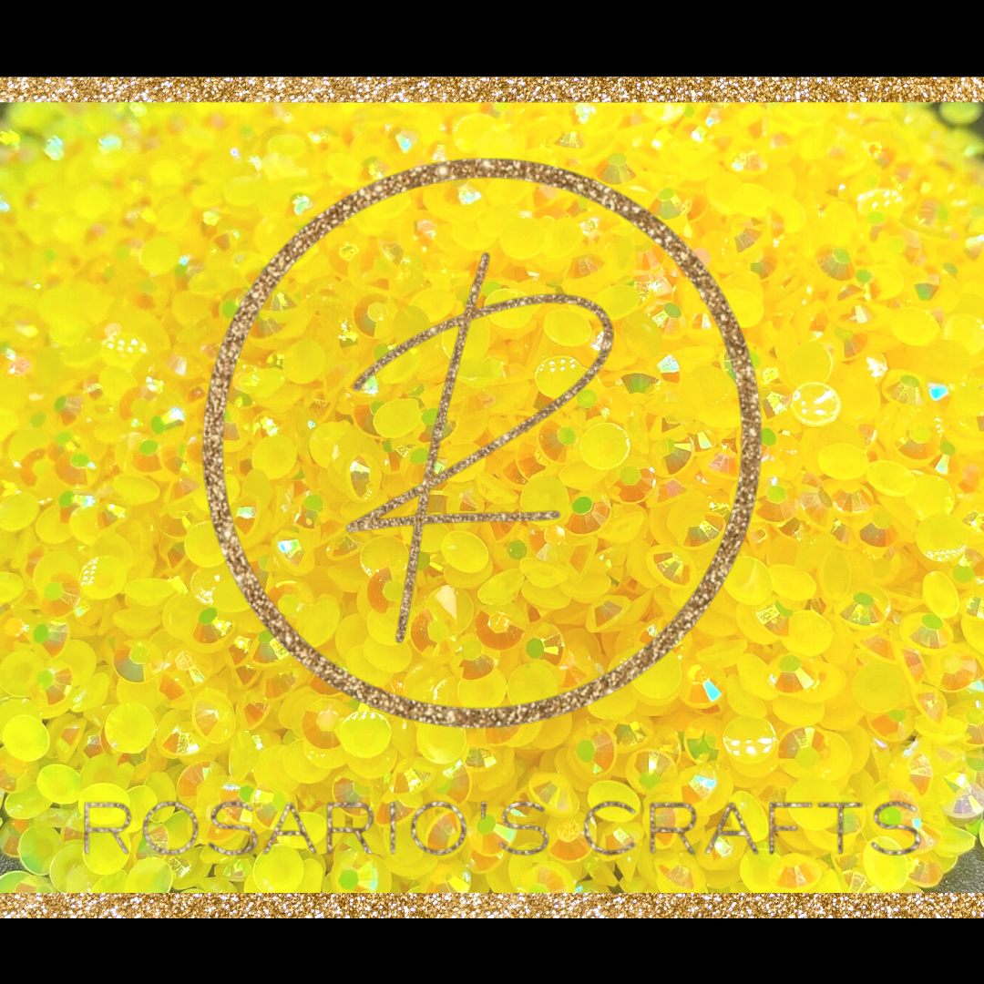 CITRIN AB JELLY RESIN FLATBACK RHINESTONES