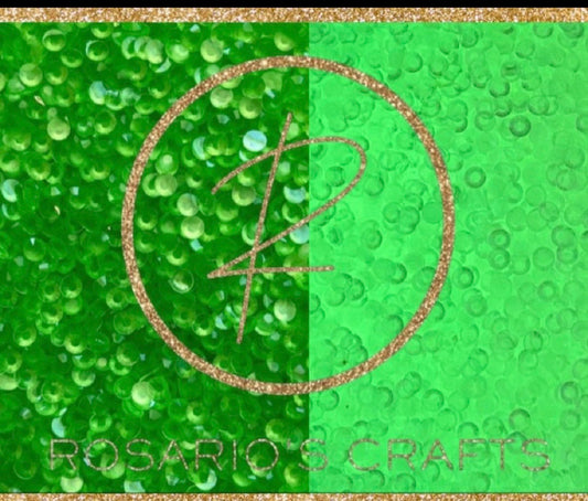 Light peridot transparent glow in the dark Resin rhinestones by the size/scoop