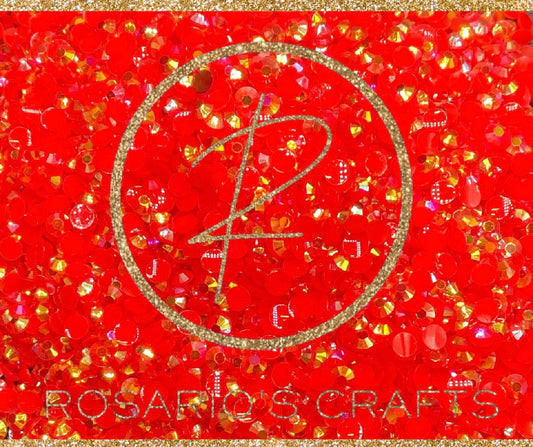 Siam ab jelly Resin rhinestones by the size/scoop