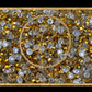 Mine gold  Resin rhinestones by the size/scoop