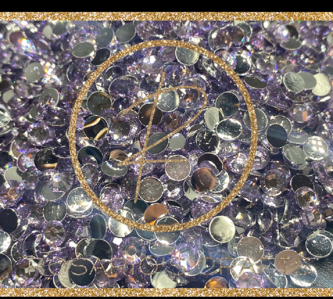 Light amethyst SB rhinestones by the size/scoop