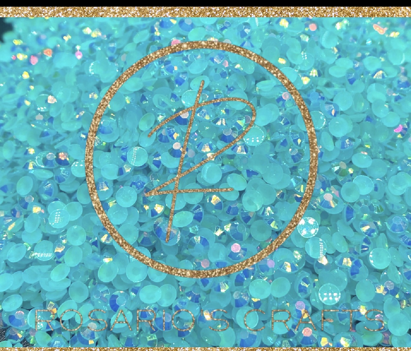 Capri blue ab jelly Resin rhinestones by the size/scoop