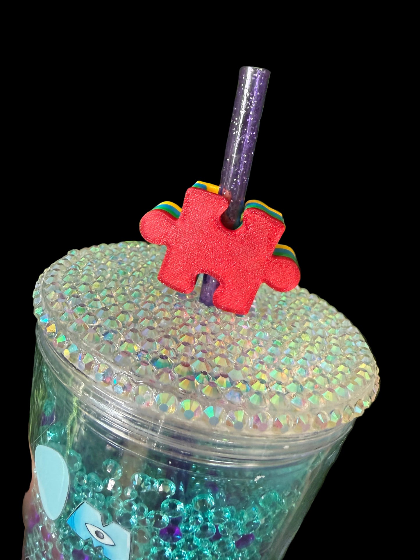 puzzle straw topper