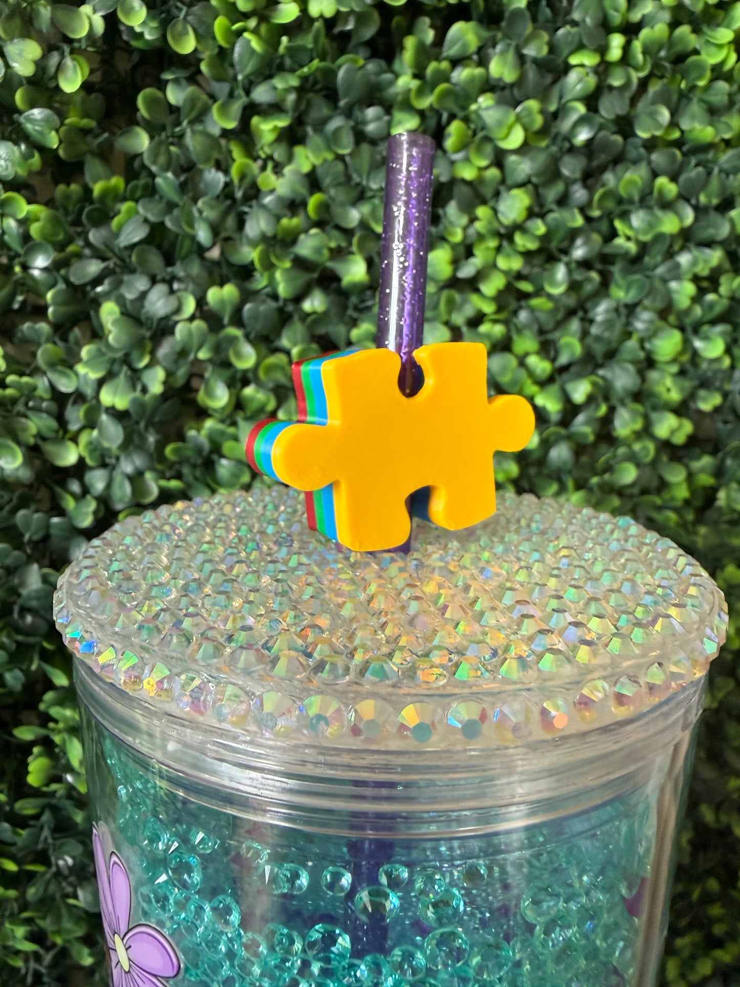 puzzle straw topper