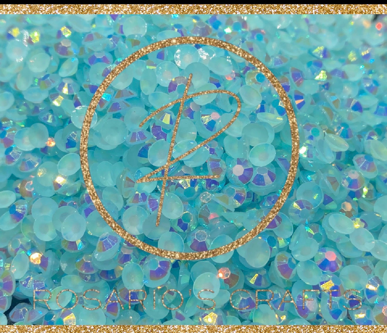 AQUAMARINE AB JELLY rhinestones by the size/scoop