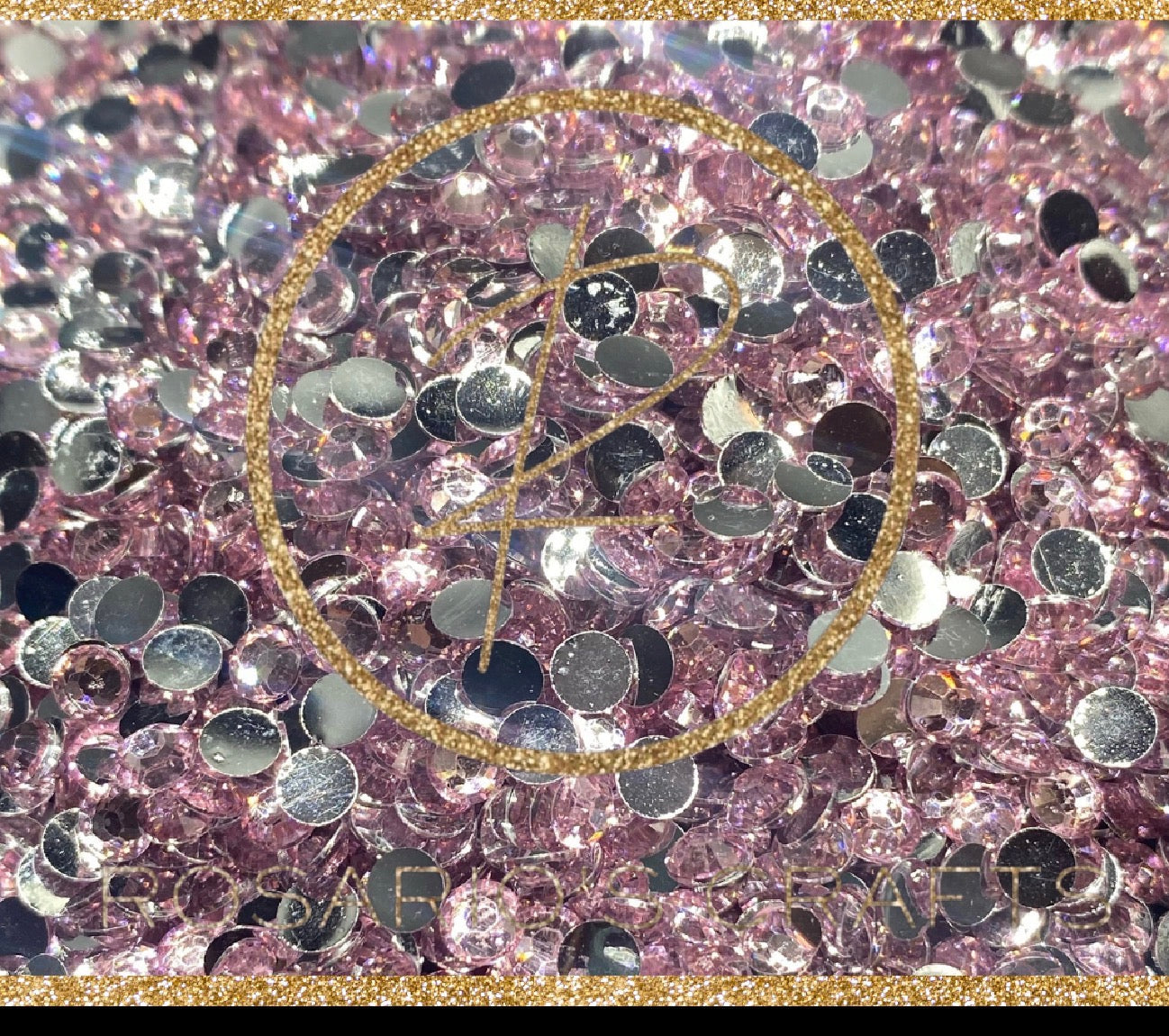 Light pink sb Resin rhinestones by the size/scoop