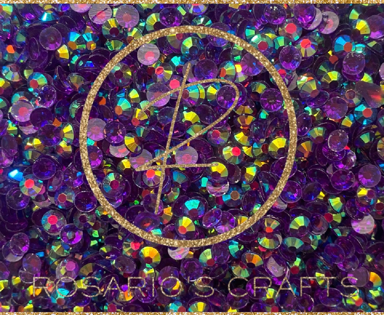 DAR AMETHYST AB CLEscoopAR rhinestones by the size/