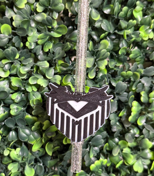 Bow tie straw topper