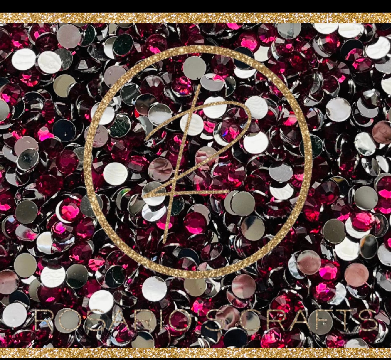 FUSCHIA SB Resin rhinestones by the size/scoop