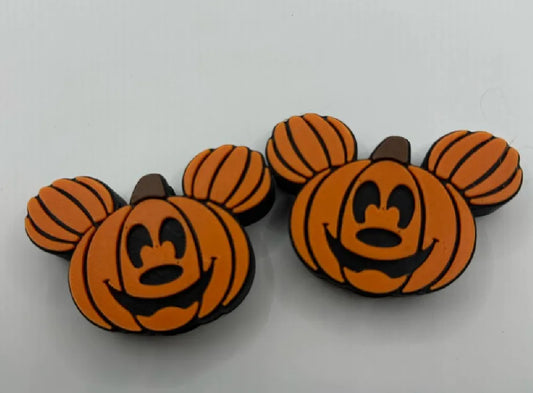 Pumpkin head  straw topper
