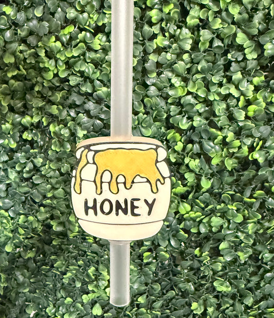 Honey pot STRAW TOPPER