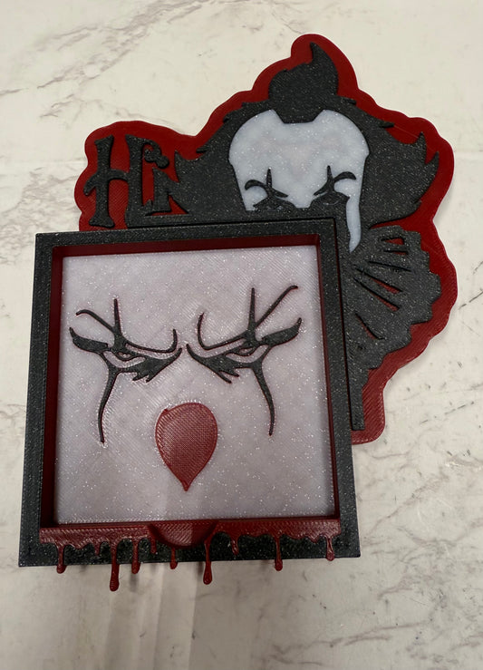 Clown sticky note pad holder