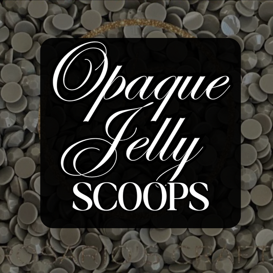 OPAQUE JELLY RESIN RHINESTONE SCOOPS