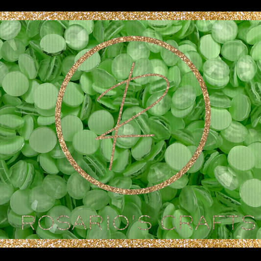 NEON HONEYDEW GLASS RHINESTONES