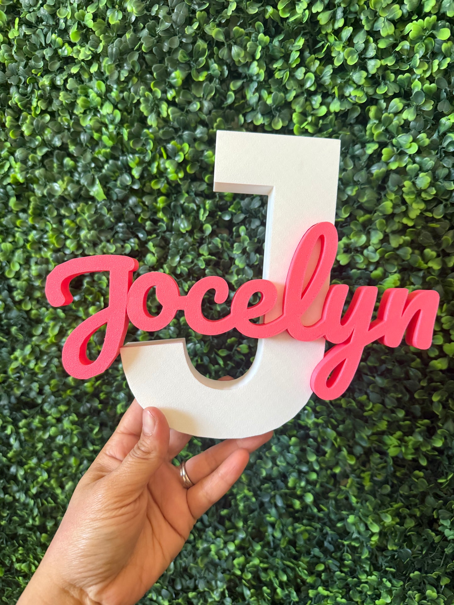 CUSTOM NAME AND LETTER 3D PRINTED