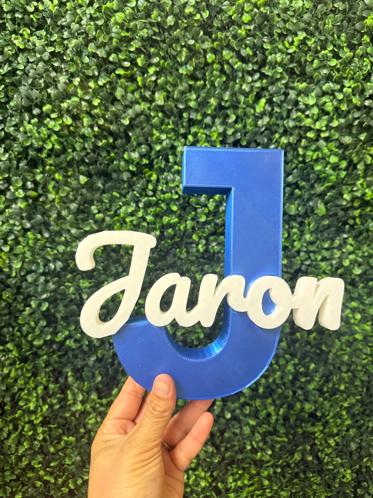 CUSTOM NAME AND LETTER 3D PRINTED