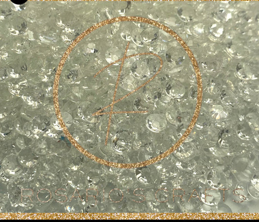 TRANSPARENT RESIN RHINESTONES
