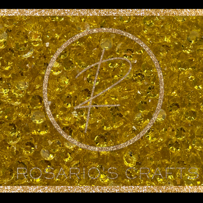 TRANSPARENT RESIN RHINESTONES