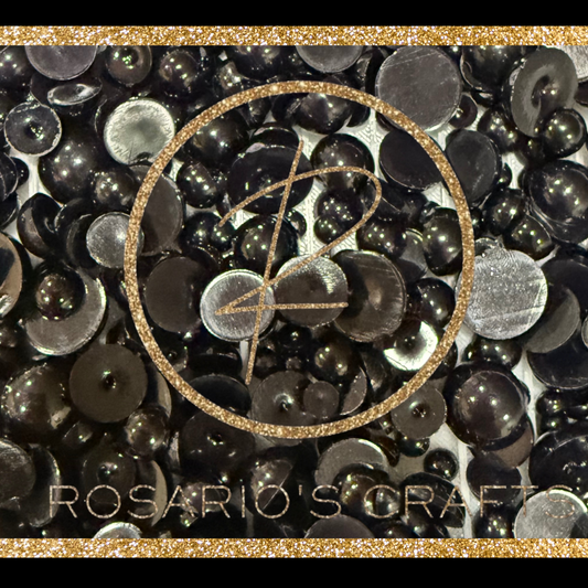 FLATBACK Half pearl scoops SOLID COLORS