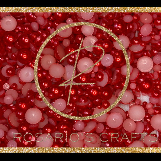 FLATBACK Half pearl scoops SOLID COLORS