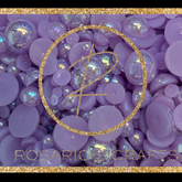 AB and multicolor FLATBACK pearls