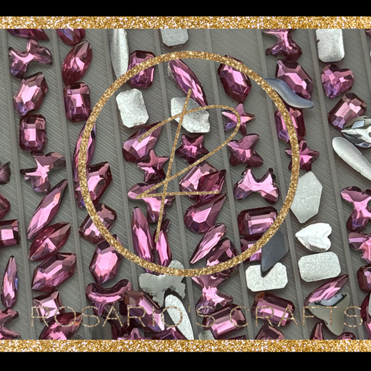 Resin shaped rhinestone