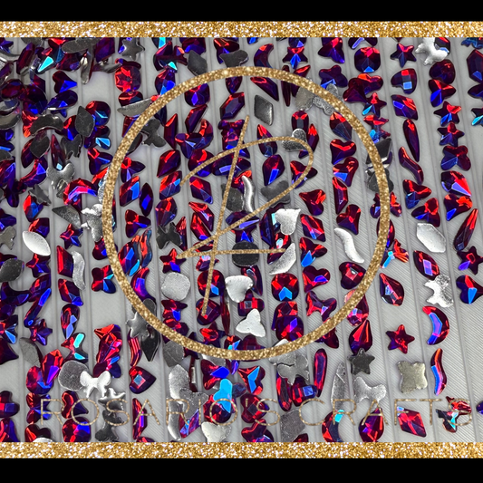 Resin shaped rhinestone