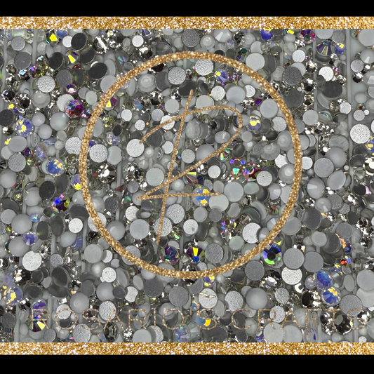 Glass rhinestone scoops