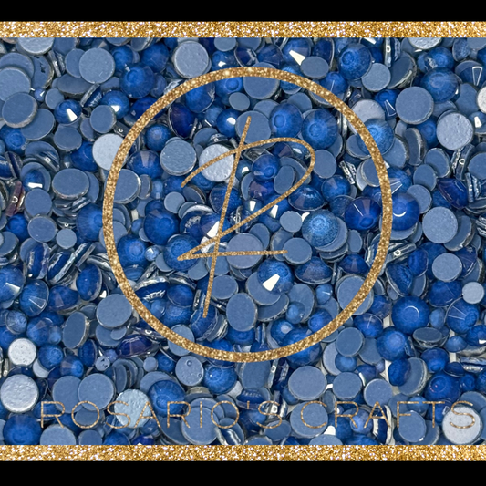 Glass rhinestone scoops