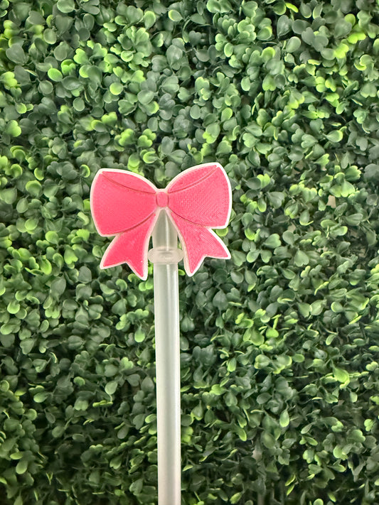Bow straw topper