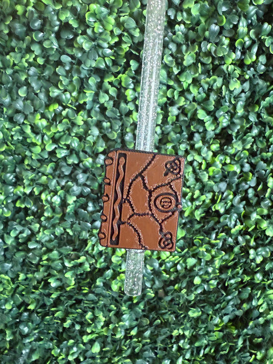 SPELL BOOK STRAW TOPPER