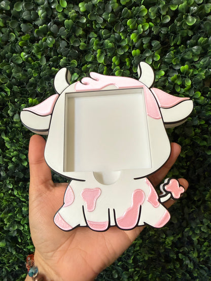 Cow sticky note pad holder