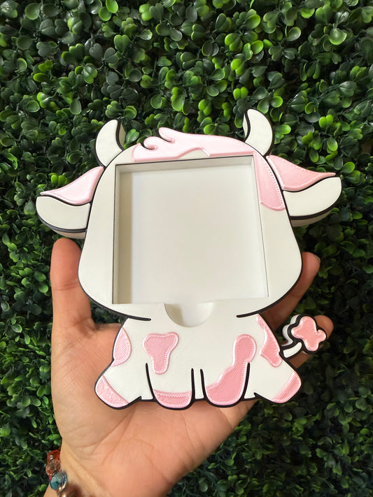 Cow sticky note pad holder