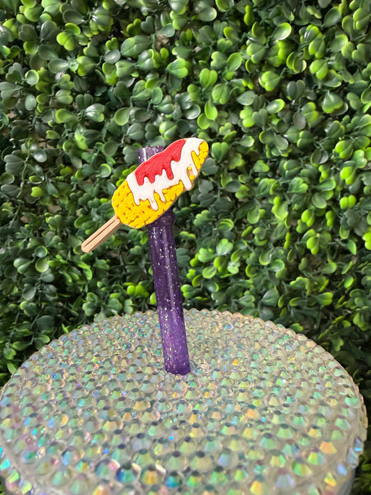 Elote straw topper