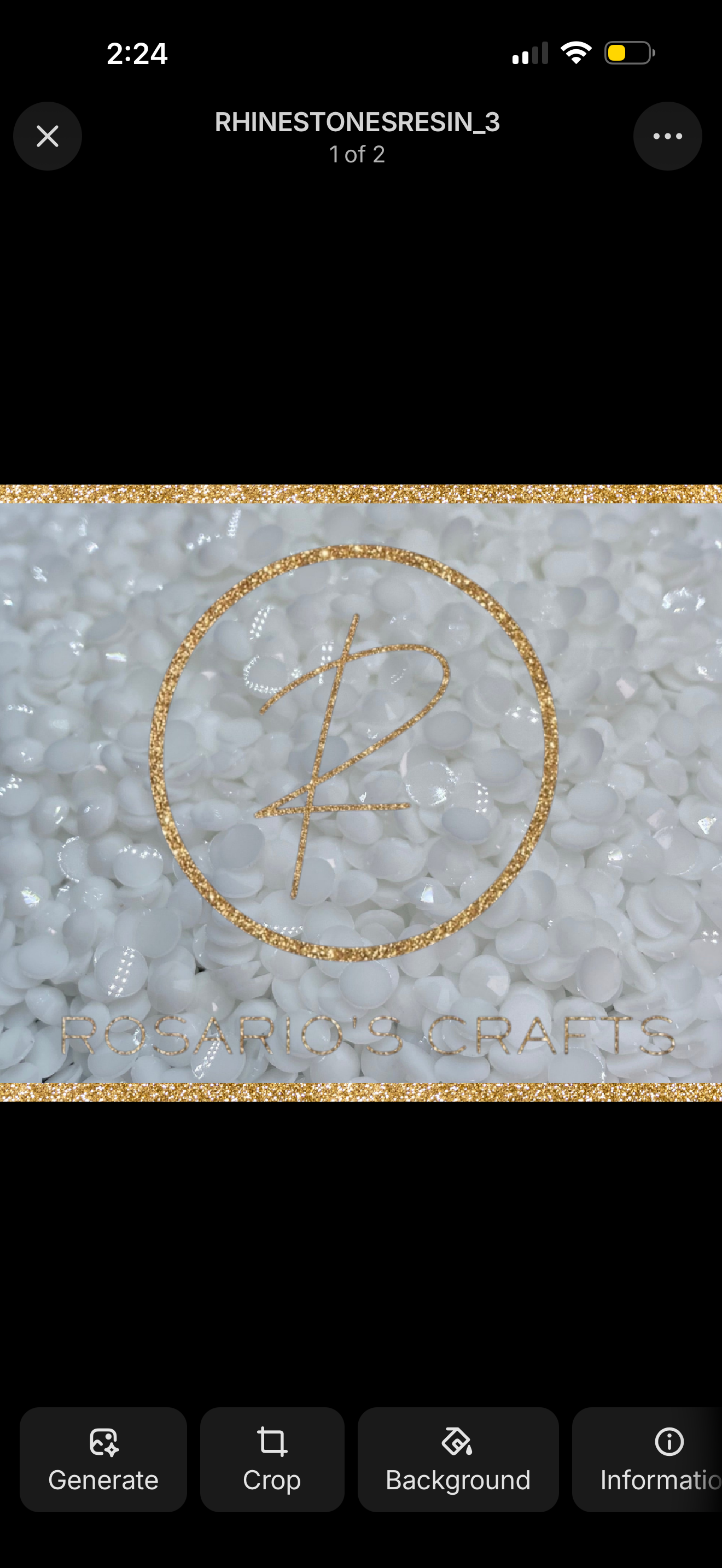Opaque white rhinestones by the size/scoop