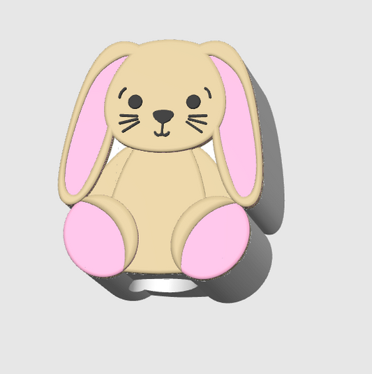 Cute bunny straw topper