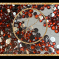 Silver back ab rhinestone scoops